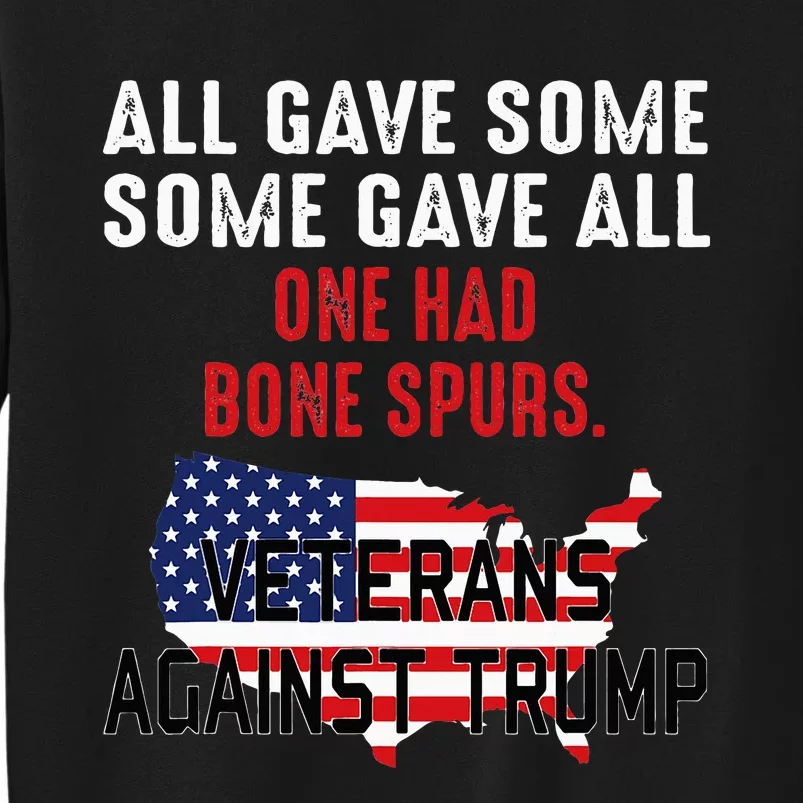 Anti Trump Veterans Against Trump Trump Sucks Tall Sweatshirt