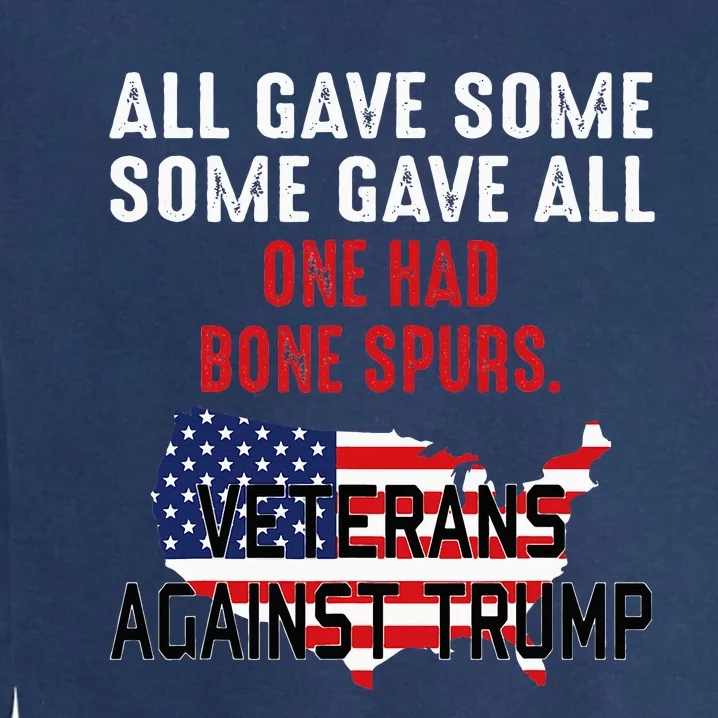 Anti Trump Veterans Against Trump Trump Sucks Garment-Dyed Sweatshirt