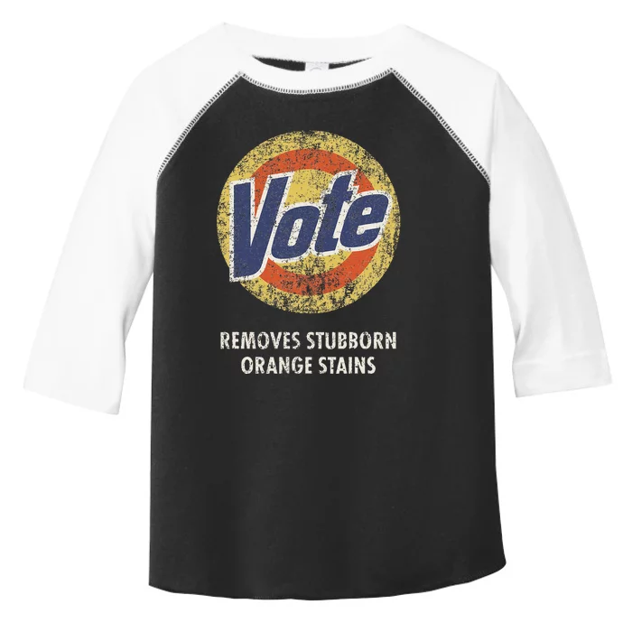 Anti Trump Vote Detergent Funny Vintage Toddler Fine Jersey T-Shirt