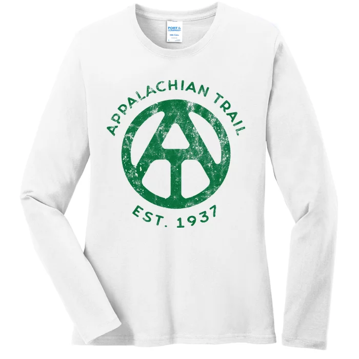 Appalachian Trail Vintage At Appalachian Trail Hiker Ladies Long Sleeve Shirt