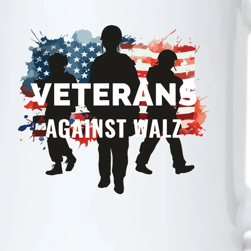 Anti Tim Walz Stolen Valor Veterans Against Walz Black Color Changing Mug