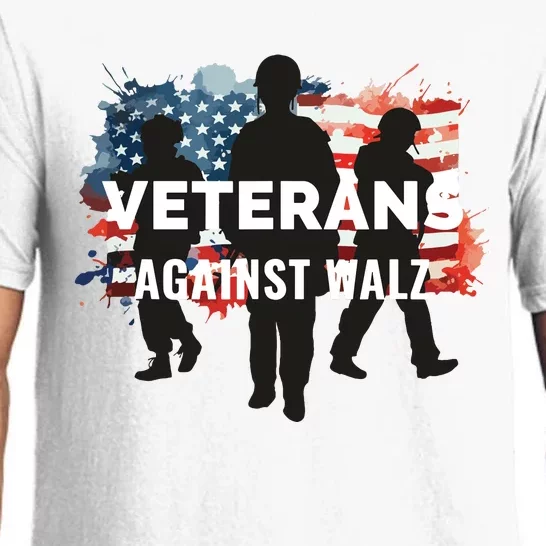 Anti Tim Walz Stolen Valor Veterans Against Walz Pajama Set