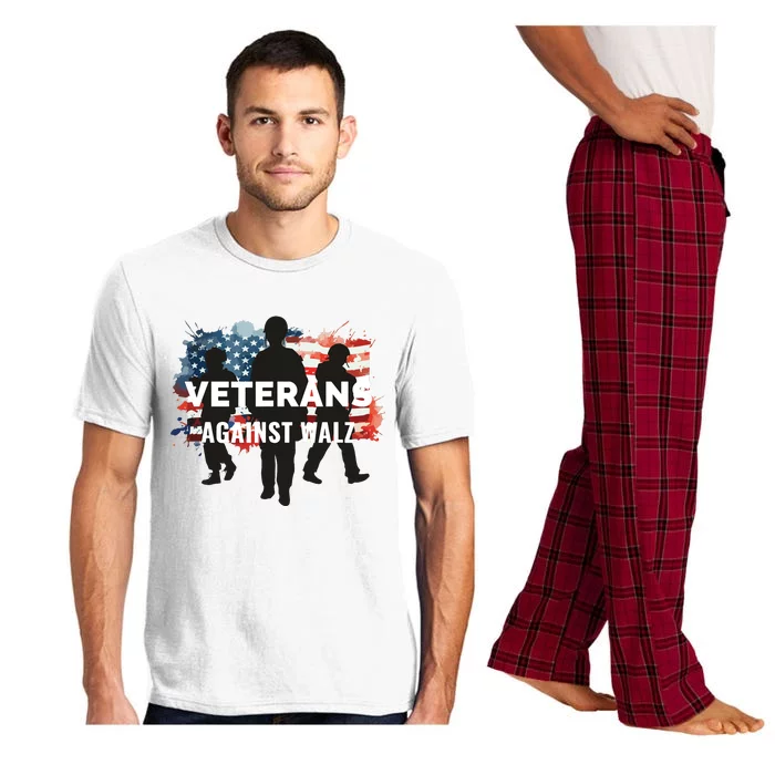 Anti Tim Walz Stolen Valor Veterans Against Walz Pajama Set