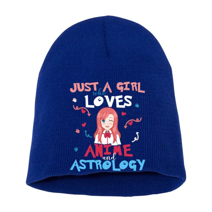 Anime Teen Who Loves Astrology Gift Short Acrylic Beanie