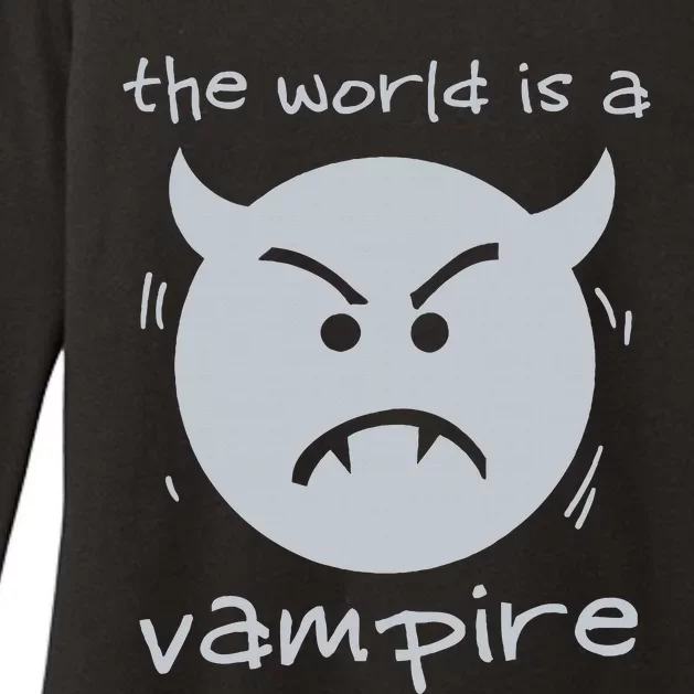 Alternative The World Is A Vampire 90s Grunge Rock Womens CVC Long Sleeve Shirt