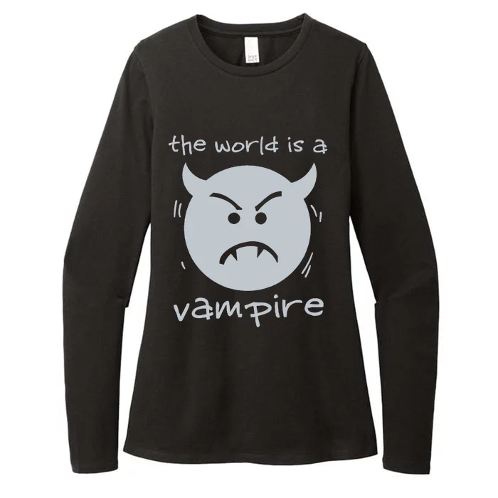 Alternative The World Is A Vampire 90s Grunge Rock Womens CVC Long Sleeve Shirt