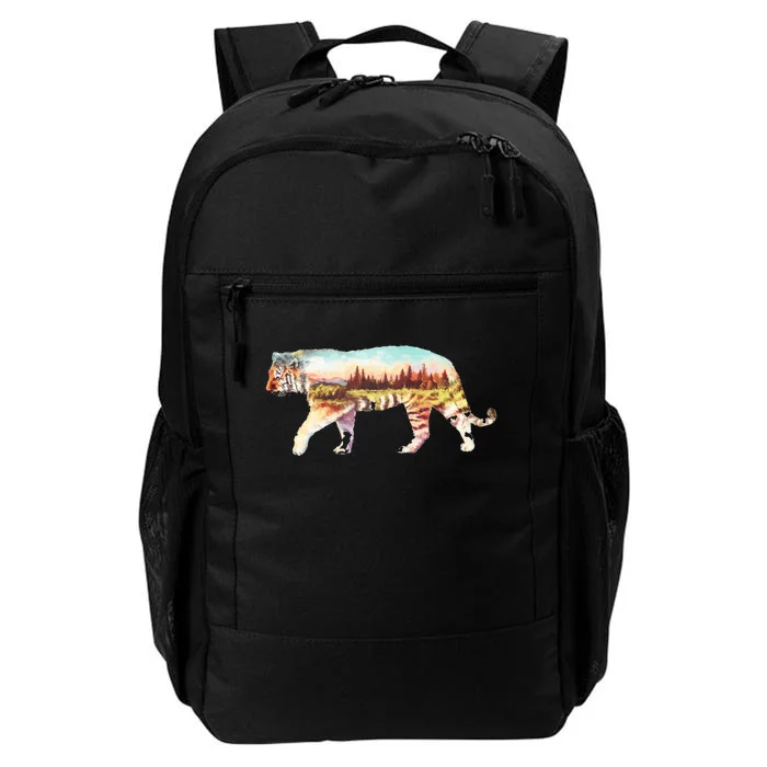 Adventurous Tiger Wilderness Graphic Daily Commute Backpack