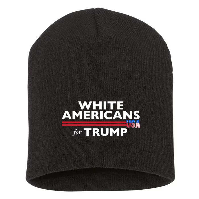 Andrew Torba White Americans For Trump Short Acrylic Beanie