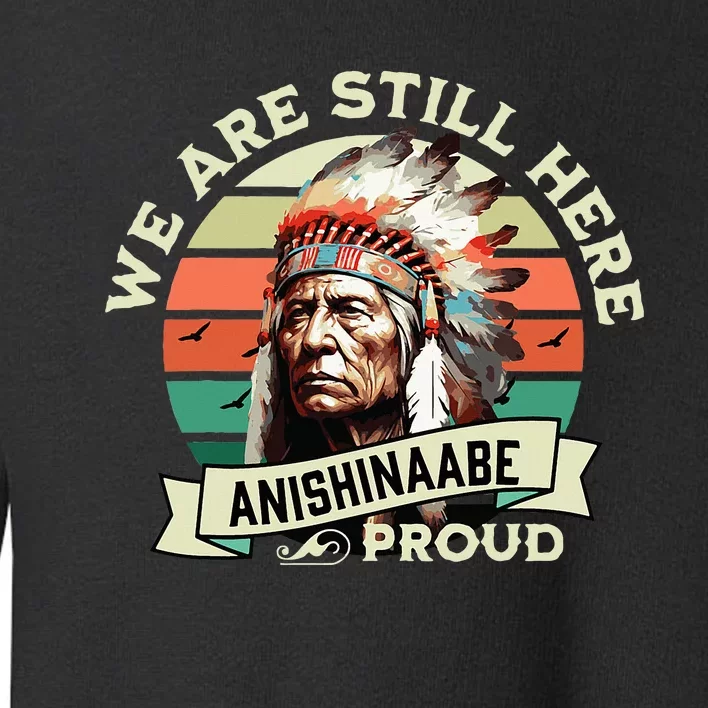 Anishinaabe Tribe We Are Here Native Indian Toddler Sweatshirt