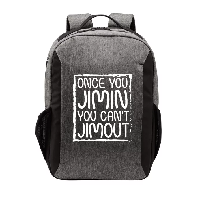 Ateez Tetris Wearing Once You Jimin You CanT Jimout Vector Backpack