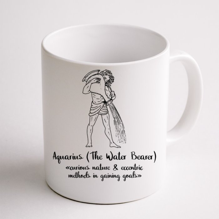 Aquarius The Water Bearer Astrology Zodiac Sign Funny Facts Funny Gift Front & Back Coffee Mug