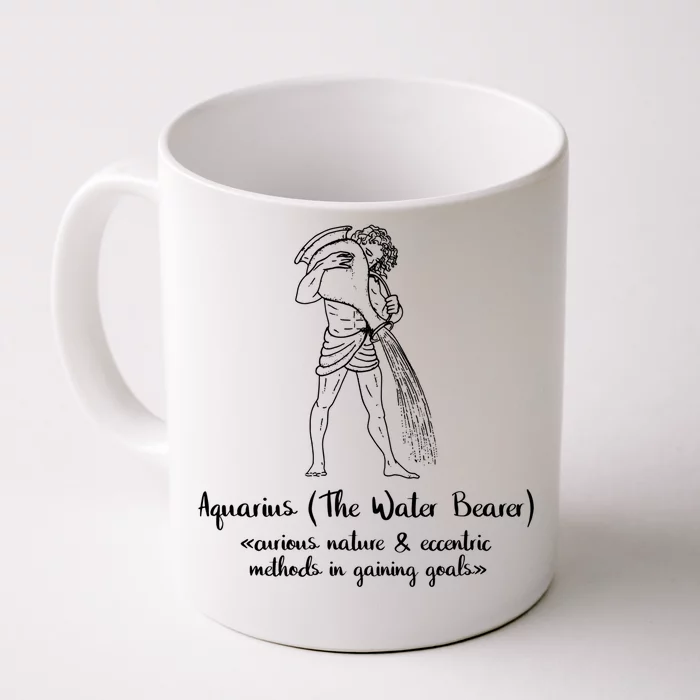 Aquarius The Water Bearer Astrology Zodiac Sign Funny Facts Funny Gift Front & Back Coffee Mug