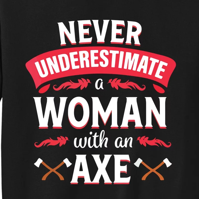 Axe Throwing Women Funny Hatchet Lumberjack Sweatshirt