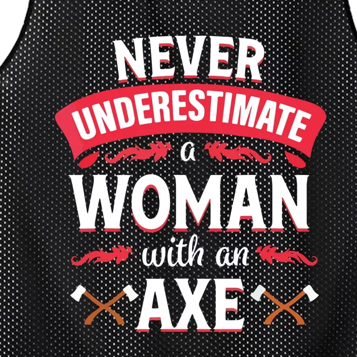 Axe Throwing Women Funny Hatchet Lumberjack Mesh Reversible Basketball Jersey Tank