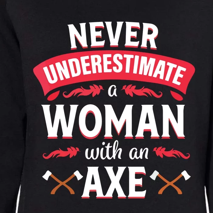 Axe Throwing Women Funny Hatchet Lumberjack Womens California Wash Sweatshirt