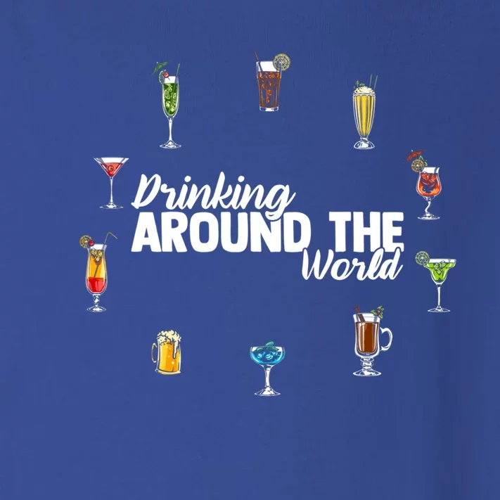 Around The World Ing Lover Alcoholic Beverage Gift Toddler Long Sleeve Shirt