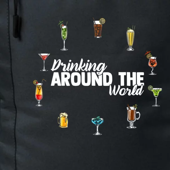 Around The World Ing Lover Alcoholic Beverage Gift Daily Commute Backpack