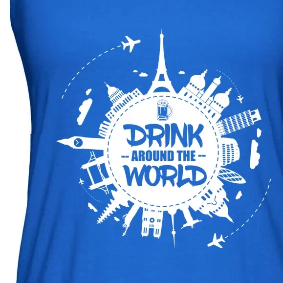 Around The World Gift Ladies Essential Flowy Tank