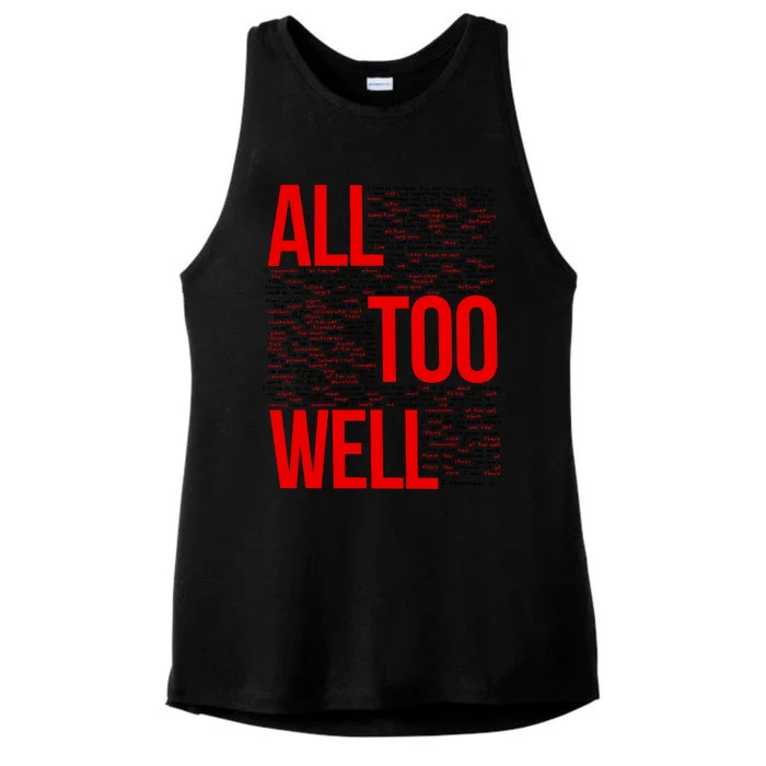 All Too Well Swiftie Ladies Tri-Blend Wicking Tank