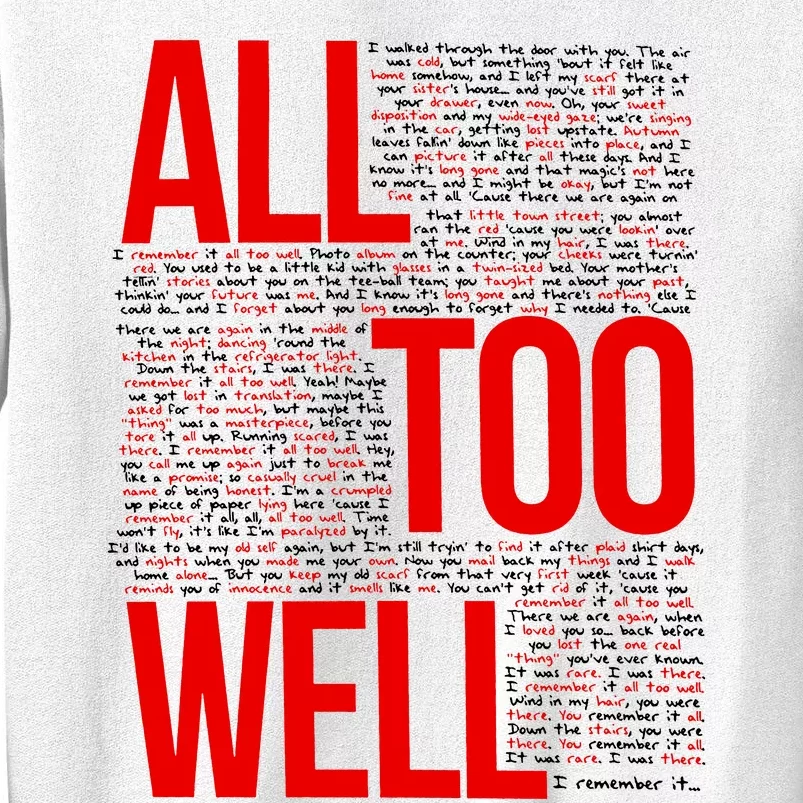 All Too Well Swiftie Sweatshirt | TeeShirtPalace