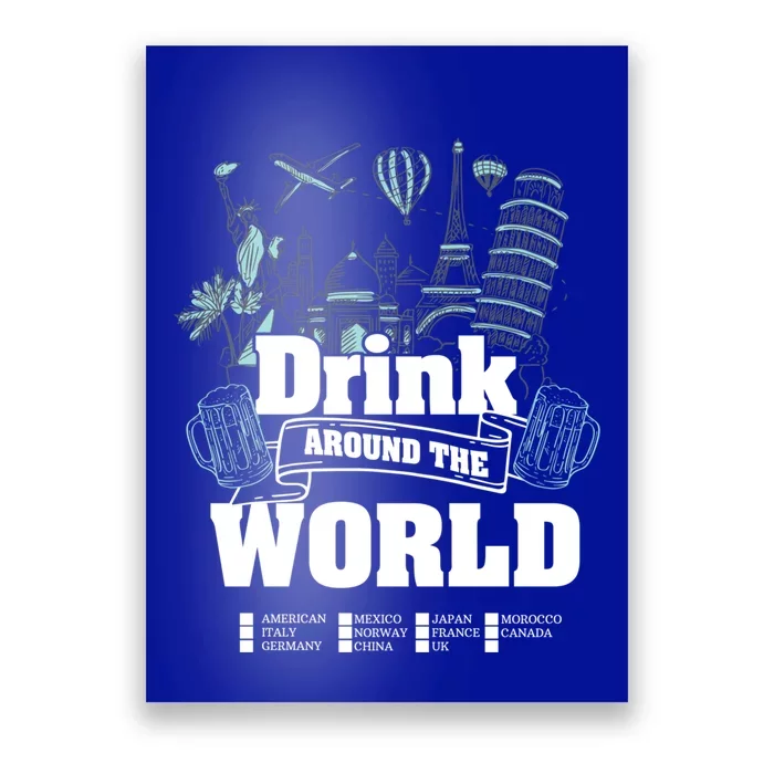 Around The World Traveler Cool Gift Poster