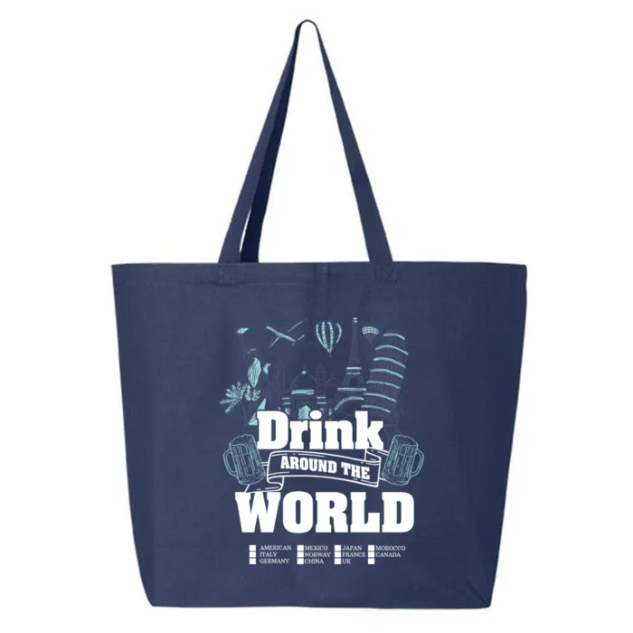 Around The World Traveler Cool Gift 25L Jumbo Tote