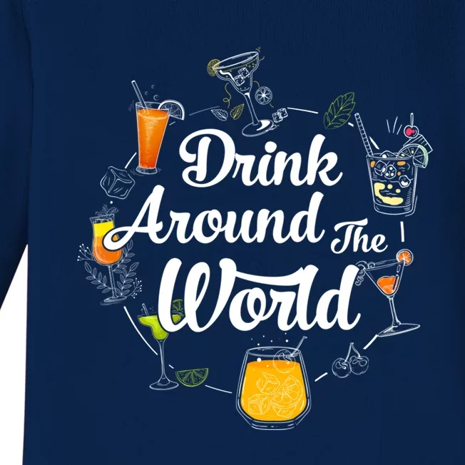 Around The World I Around The World Epcot Great Gift Baby Long Sleeve Bodysuit