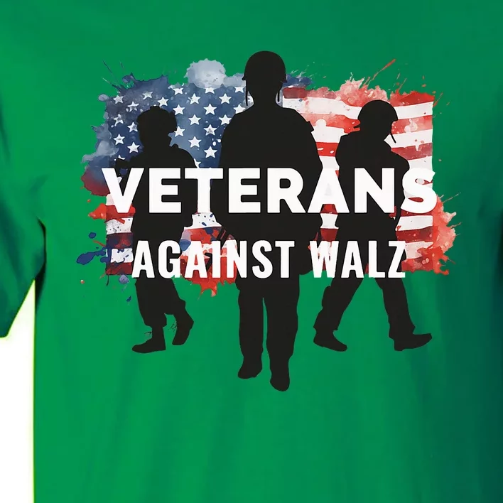 Anti Tim Walz Stolen Valor Veterans Against Walz Tall T-Shirt