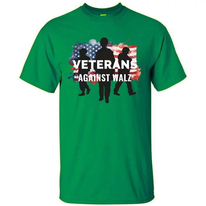 Anti Tim Walz Stolen Valor Veterans Against Walz Tall T-Shirt