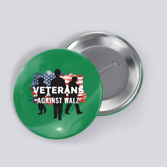 Anti Tim Walz Stolen Valor Veterans Against Walz Button