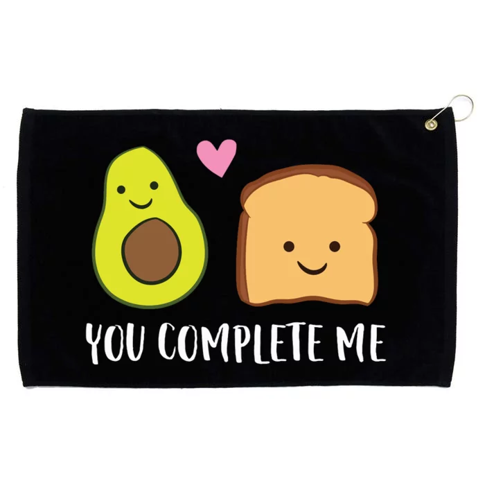 Avocado Toast You Complete Me Valentines Day Avocado Toast Grommeted Golf Towel