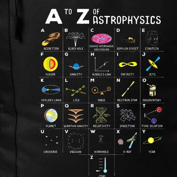 A To Z Funny Astronomy Lover Astrophysics Astronomer Gift Daily Commute Backpack