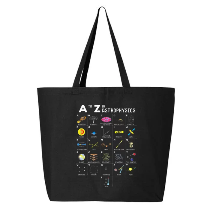 A To Z Funny Astronomy Lover Astrophysics Astronomer Gift 25L Jumbo Tote