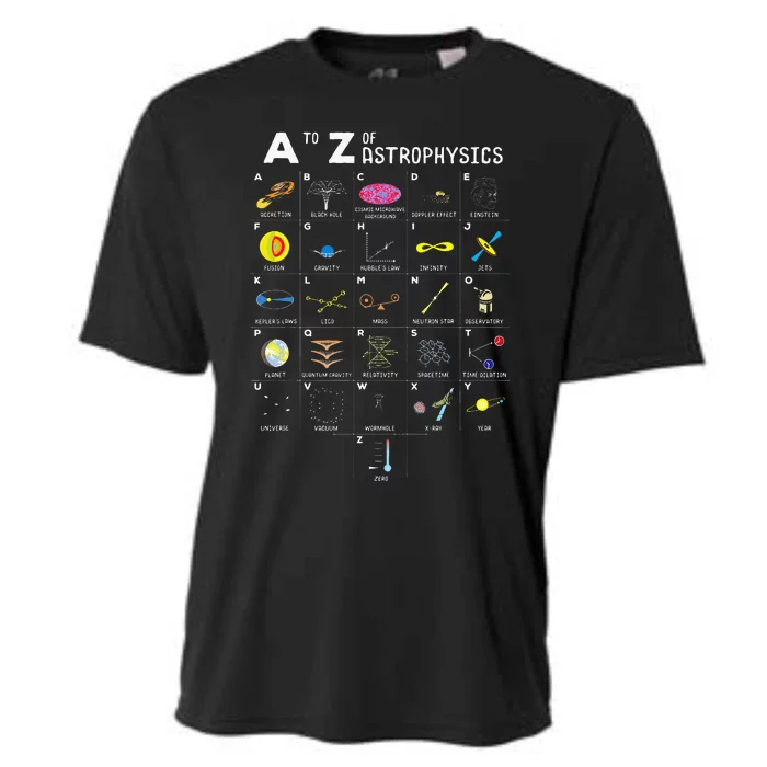 A To Z Funny Astronomy Lover Astrophysics Astronomer Gift Cooling Performance Crew T-Shirt