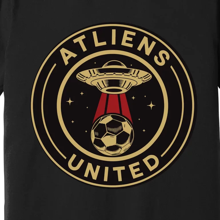 Atliens United 404 United Atlanta Soccer Fan Jersey Funny Premium T-Shirt