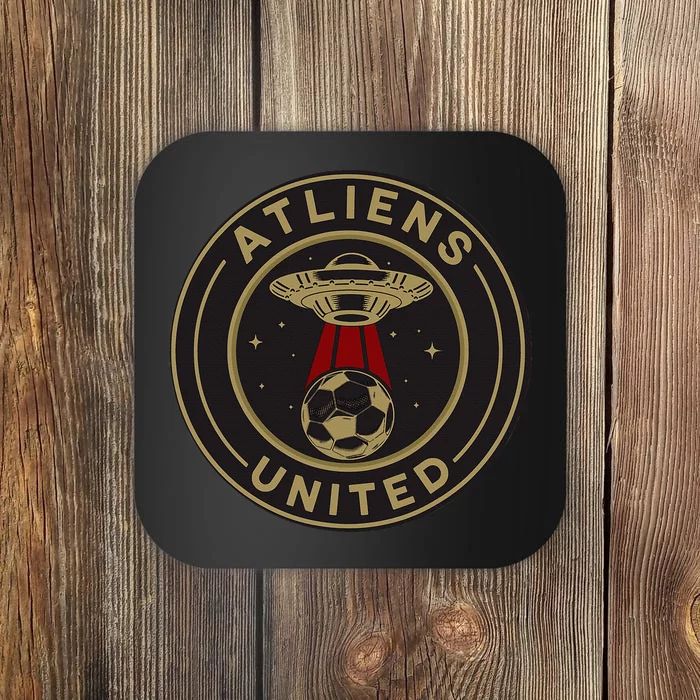 Atliens United 404 United Atlanta Soccer Fan Jersey Funny Coaster