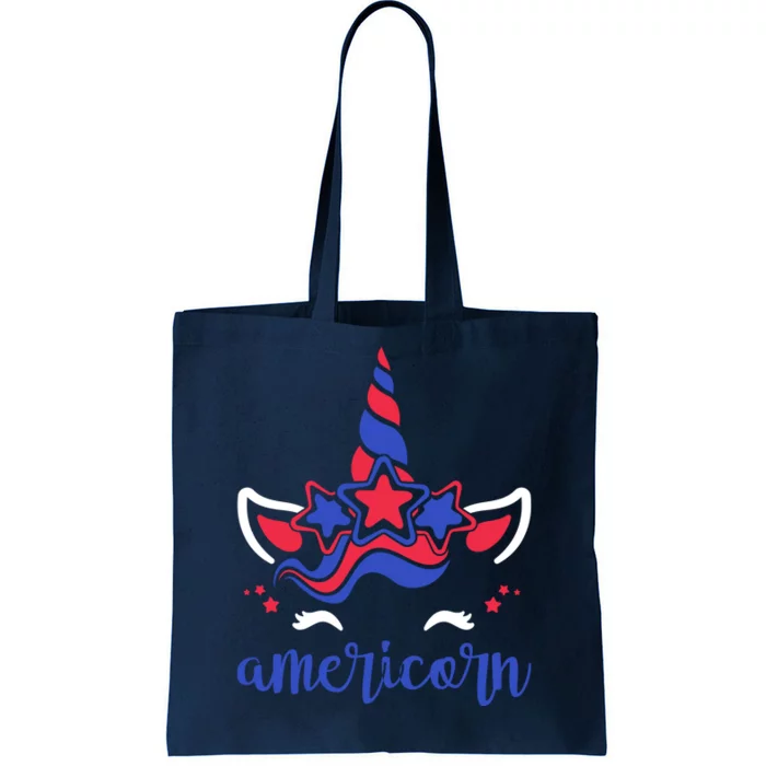 American Unicorn 4th Of July Tote Bag