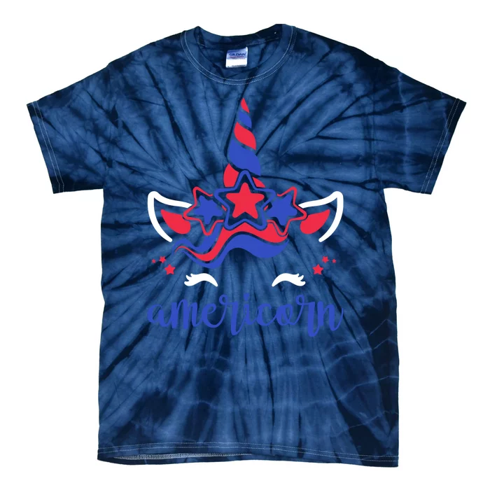 American Unicorn 4th Of July Tie-Dye T-Shirt