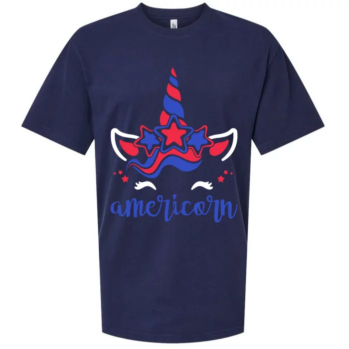 American Unicorn 4th Of July Sueded Cloud Jersey T-Shirt