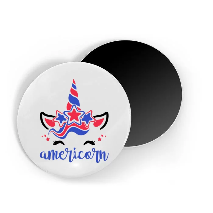 American Unicorn 4th Of July Magnet