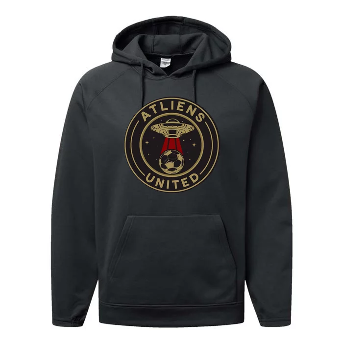 Atliens United 404 United Atlanta Soccer Fan Jersey Performance Fleece Hoodie