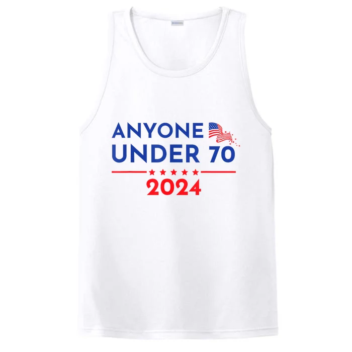 Anyone Under 70 2024 Funny Anti Biden Performance Tank