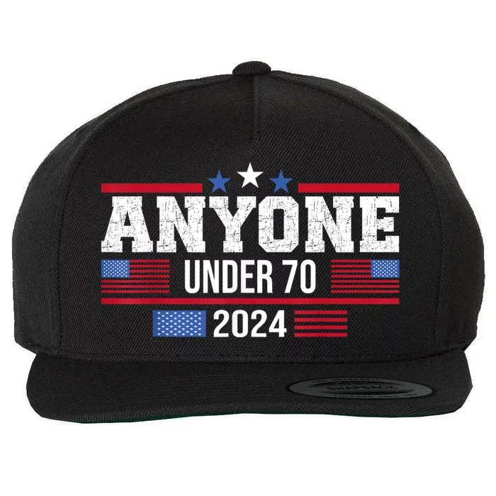 Anyone Under 70 2024 Elections Usa Vote Funny Anti Joe Biden Wool Snapback Cap