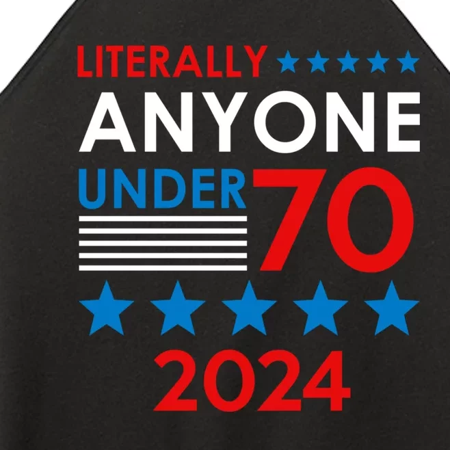 Anyone Under 80 70 2024 Election President Congress Term Women’s Perfect Tri Rocker Tank