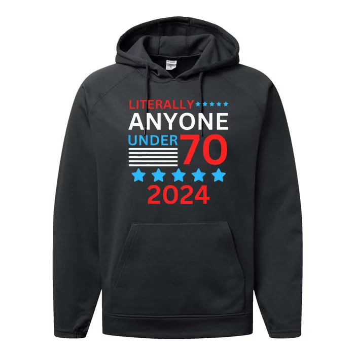 Anyone Under 80 70 2024 Election President Congress Term Performance Fleece Hoodie