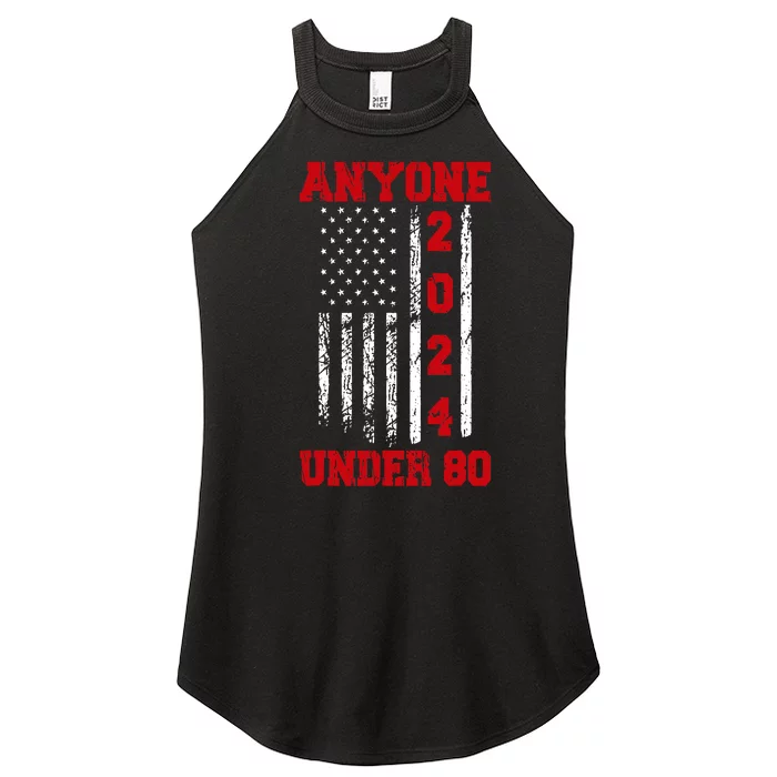 Anyone Under 80 2024 Funny Election Usa Women’s Perfect Tri Rocker Tank