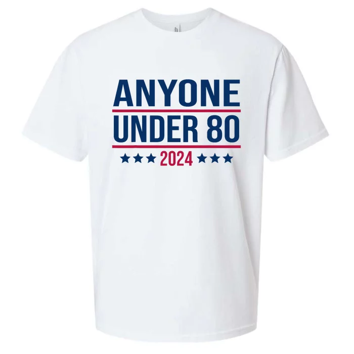 Anyone Under 80 2024 Funny President Election Vote Sueded Cloud Jersey T-Shirt