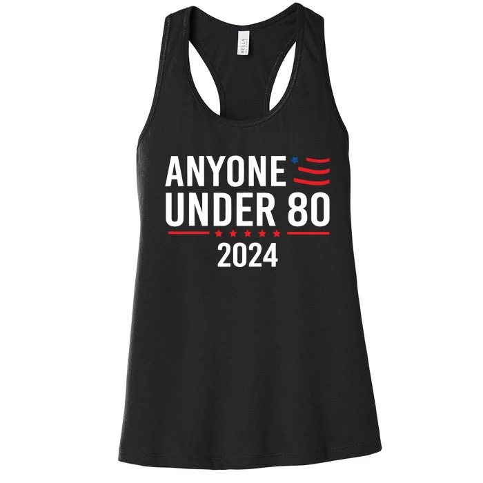 Anyone Under 80 2024 Women's Racerback Tank