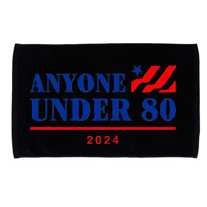 Anyone Under 80 2024 Funny Microfiber Hand Towel