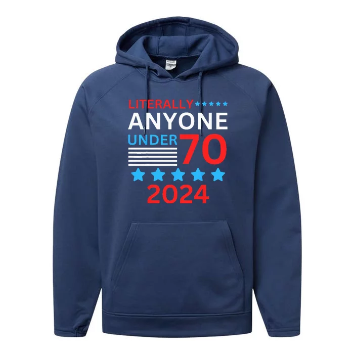 Anyone Under 80 70 2024 Election President Congress Term Performance Fleece Hoodie